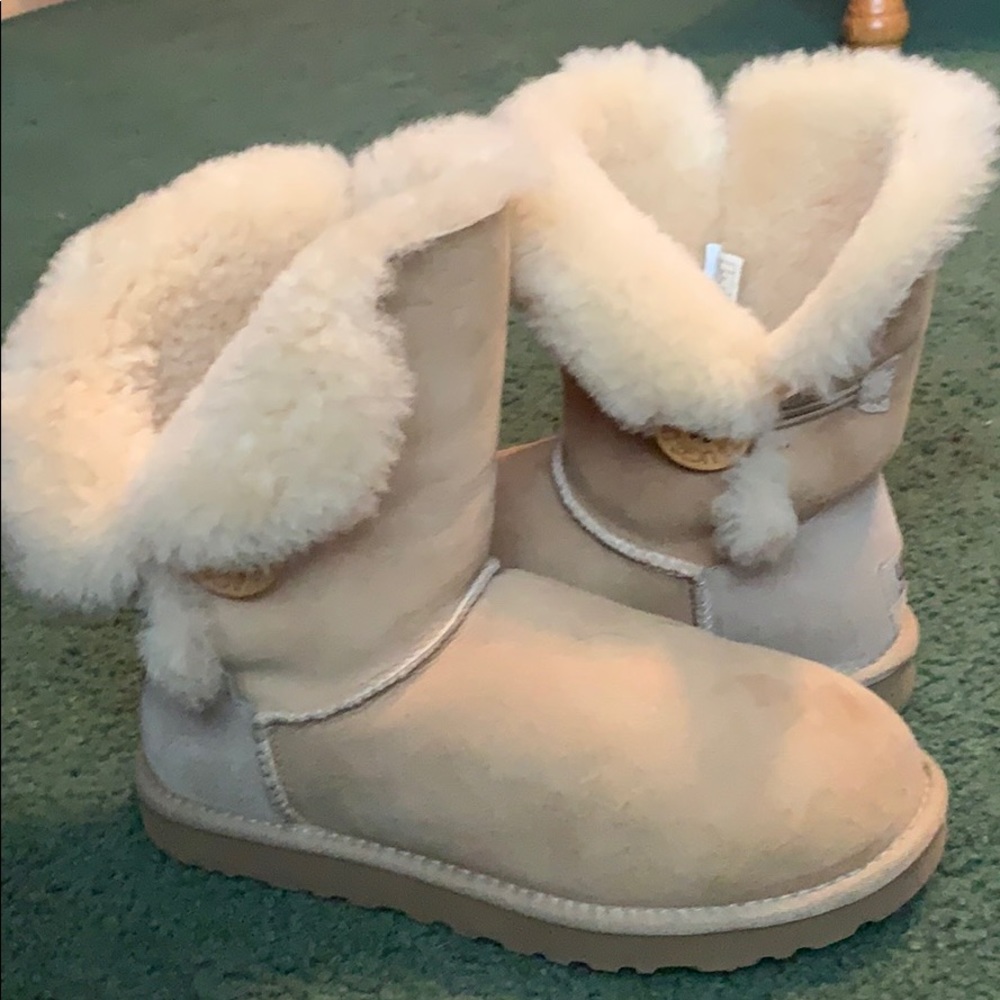Tan Bailey Button Ugg Boots - image 2